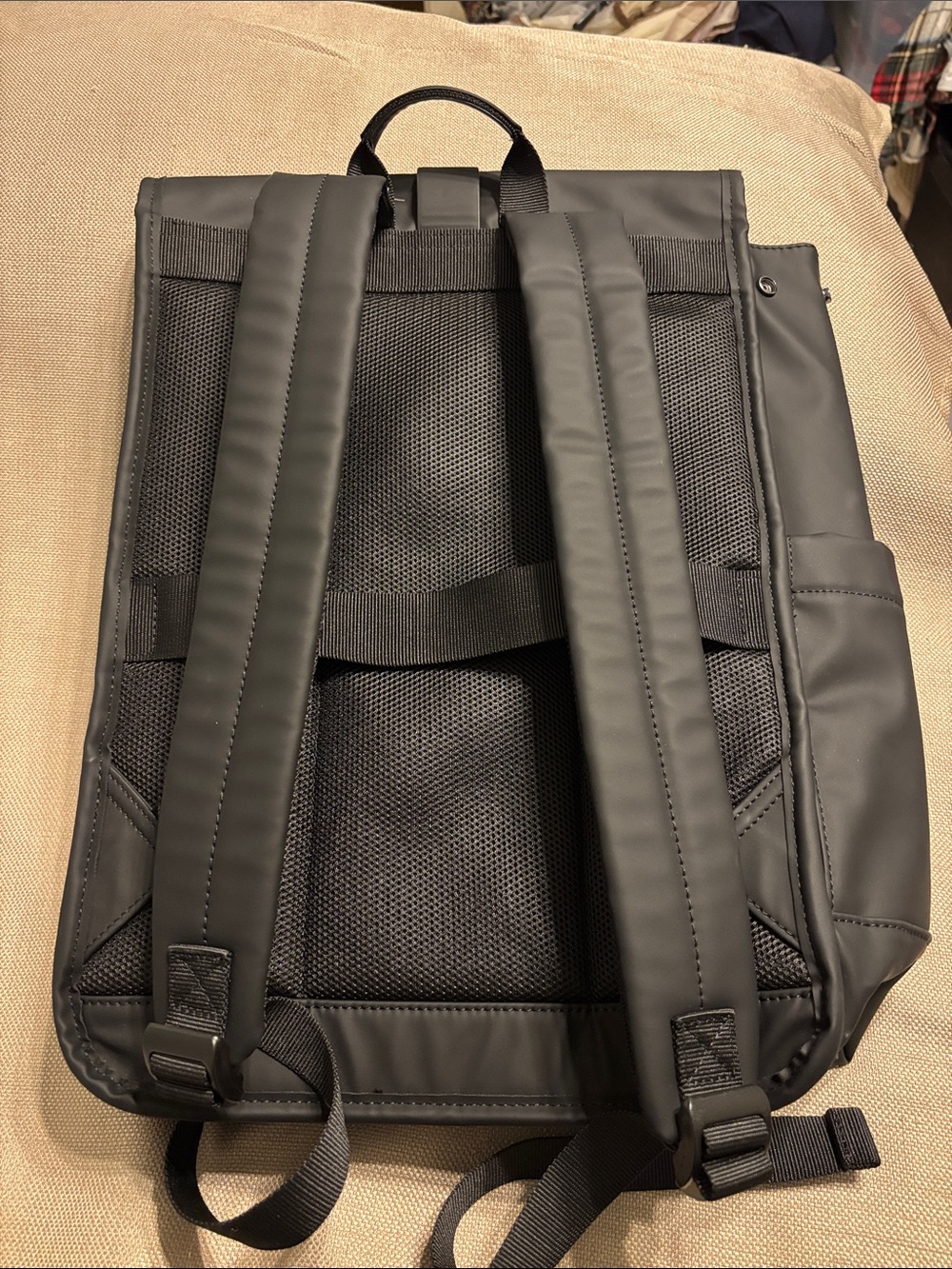 Zara Rubberized Flap Backpack - Picture 8 of 11